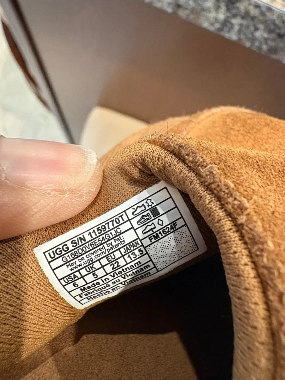 UGG Kids Chestnut Suede Walker Shoes with White Sole